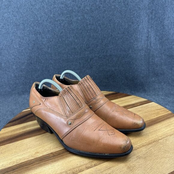 Dingo Women’s Brown Leather Western Country Cowgirl Ankle Sz 7 D102218 - Picture 2 of 11